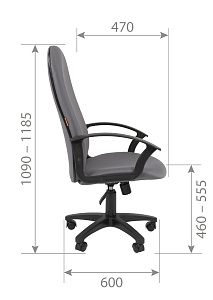 Офисное кресло CHAIRMAN 289 NEW, ткань OS, серый